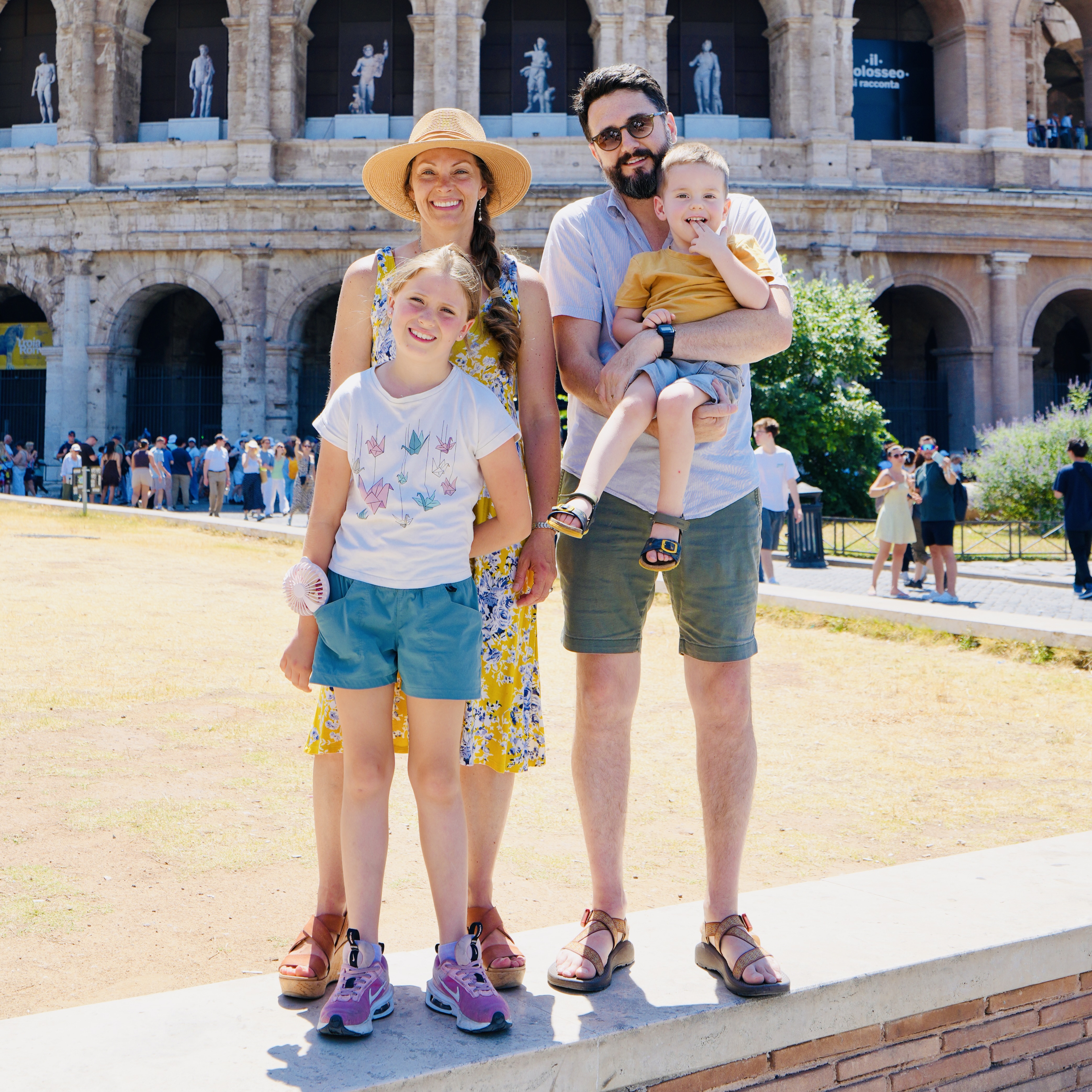 The Wright family at the Colosseum in 2026